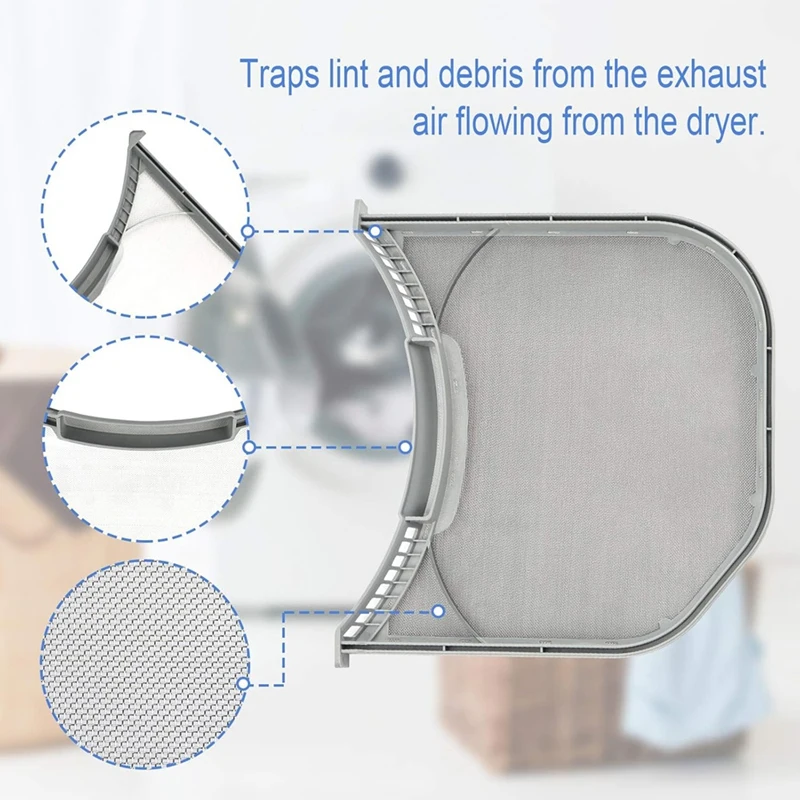 ABNO-ADQ56656401 Dryer Lint Filter With Mesh Screen For  ADQ566564 And Kenmore Elite Dryer Lint Screen Replacement
