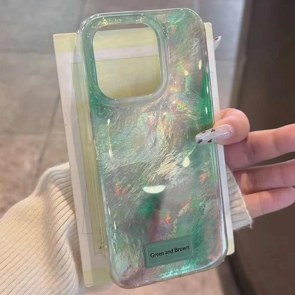 Phone Cases Green - Capa de Celular Estilo INS Verde