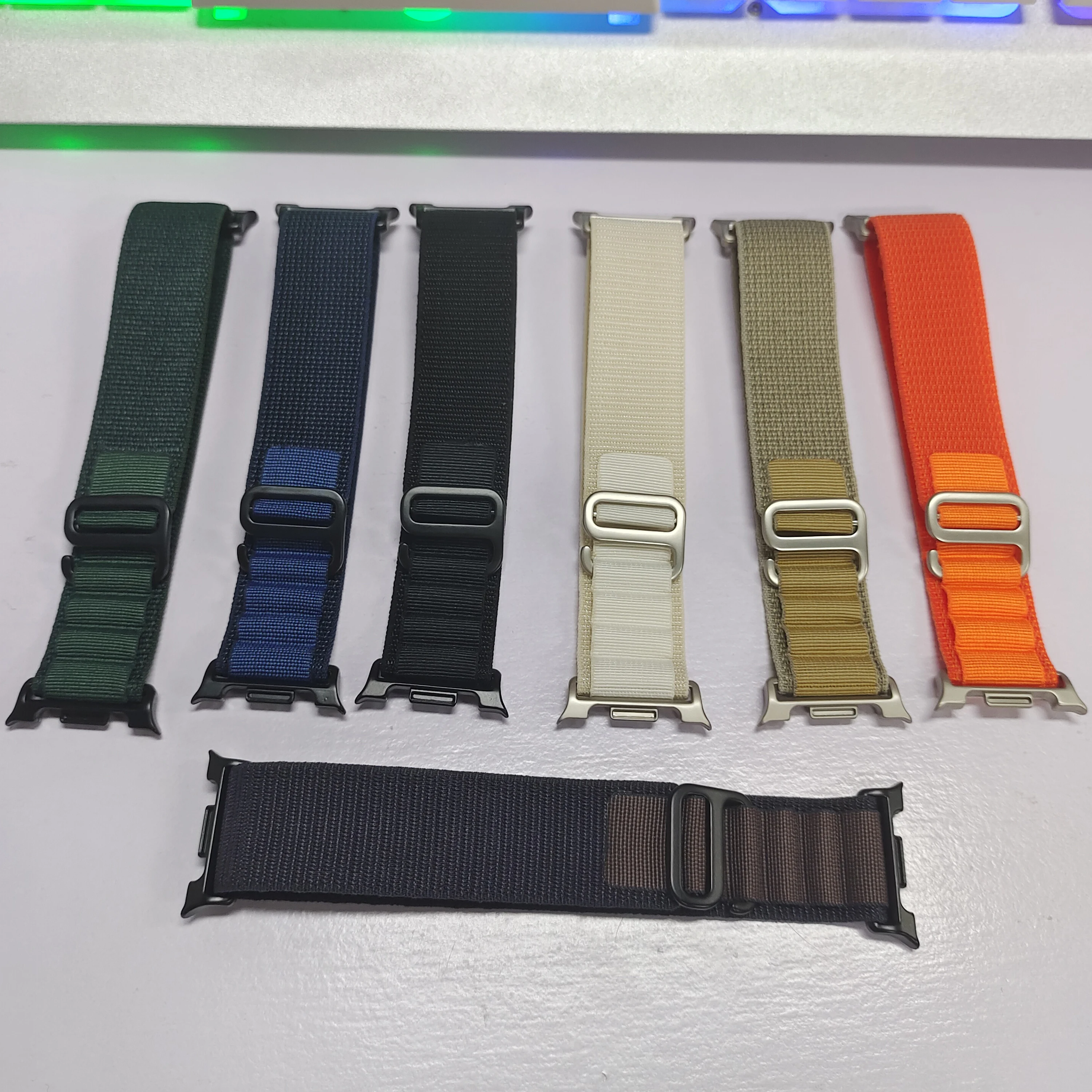 Alpine loop watchband For Samsung Galaxy Watch 8/8 classic/Ultra 1-2 40mm 44mm Sport nylon Bracelet correa galaxy watch 8 strap