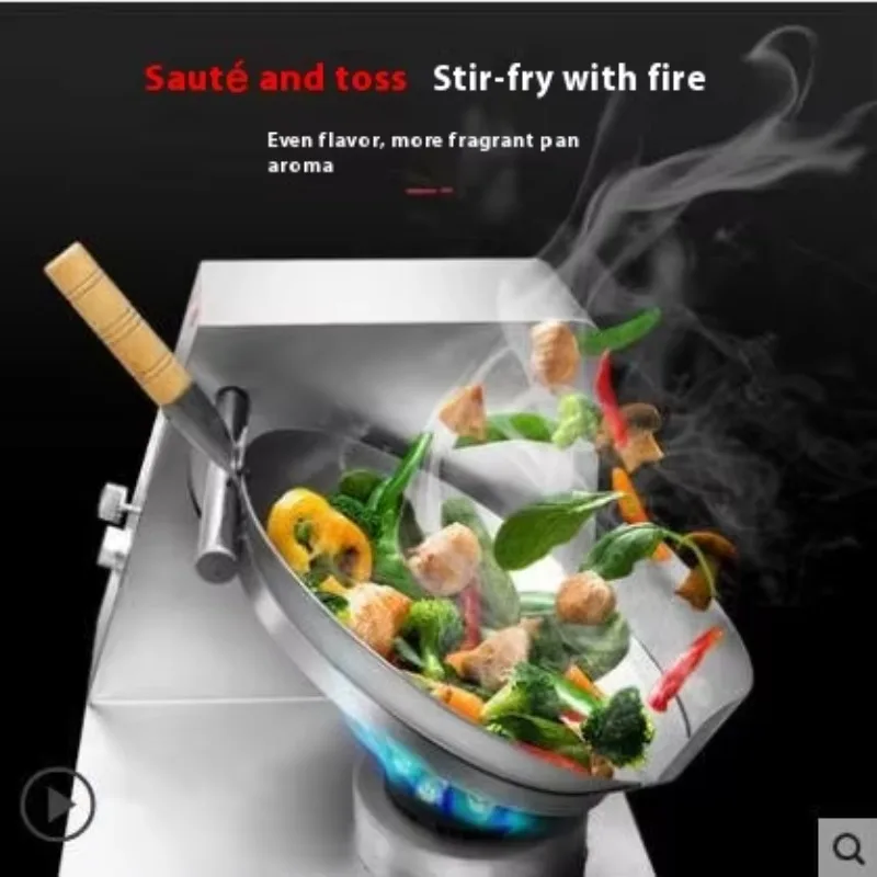 

Commercial Intelligent Full-automatic Stainless Steel 304 Gas-Powered Pasta Fried Rice Noodles Kitchen Equipment Model