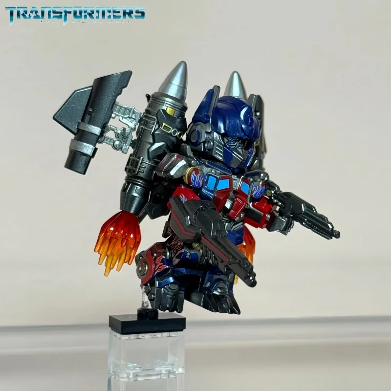 Optimus Prime Jetpack Transformers Blöcke Kleine Partikel MOC Megatron Kinder Montage Spielzeug Bumblebee Modell Desktop Geschenke