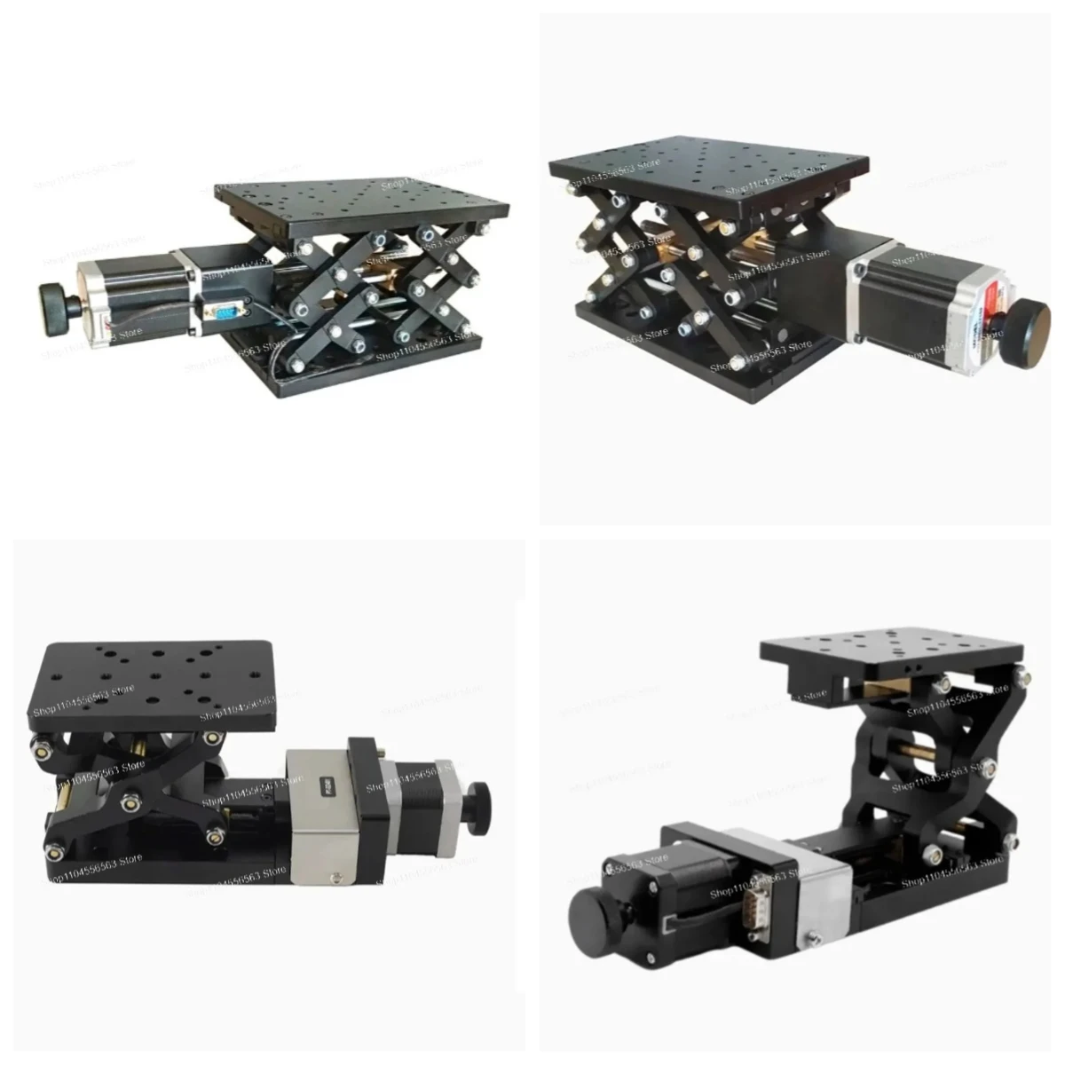 PT-GD402 Electric Lifting Platform, 120mm Stroke Z-Axis Scissor Lift Table, Motorized Lab Jack 10kg Load