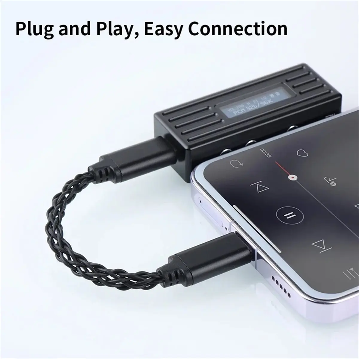 A64I USB C Amp Type-C to Type-C Upgrade Cable Adapter Audio Adapter Cable Plug and Play