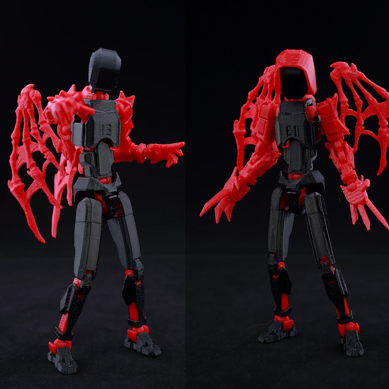 T13 دمية Lucky13 المفاصل المنقولة عمل الشكل مع توهج في الظلام ميزة ثلاثية الأبعاد مطبوعة Poseable دمية للتصوير الليلي ​