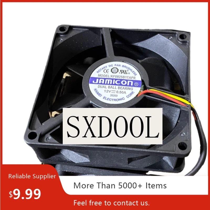 

For JAMICON KF0825B1TAPR 80x80x25mm DC 12V 0.5A 3-Wire Dual Ball Cooling Fan