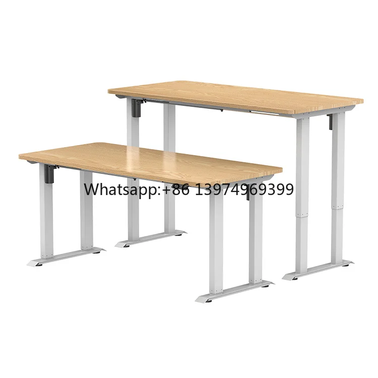 Home Office Furniture Ergonomic Smart Sit Stand Lift Motion 4 Leg Table Electric Height Adjustable Standing Desk Frame