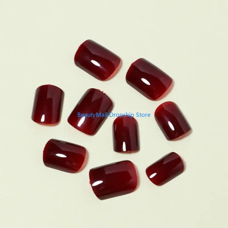 40JD Short Square Press on Full Cover False Comfortable Wear Manicure For A Unique And Effortless Look 24Pcs