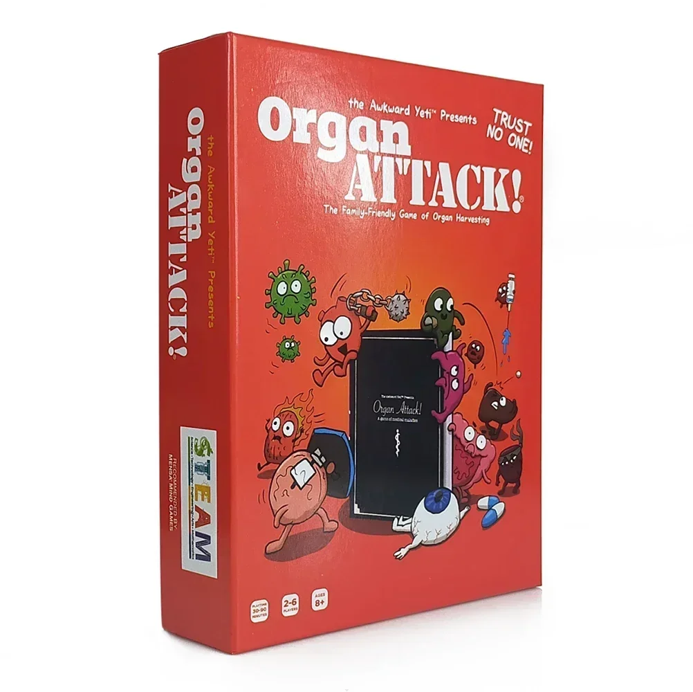 Organ Attack! Human organ attack new board game card card board party game