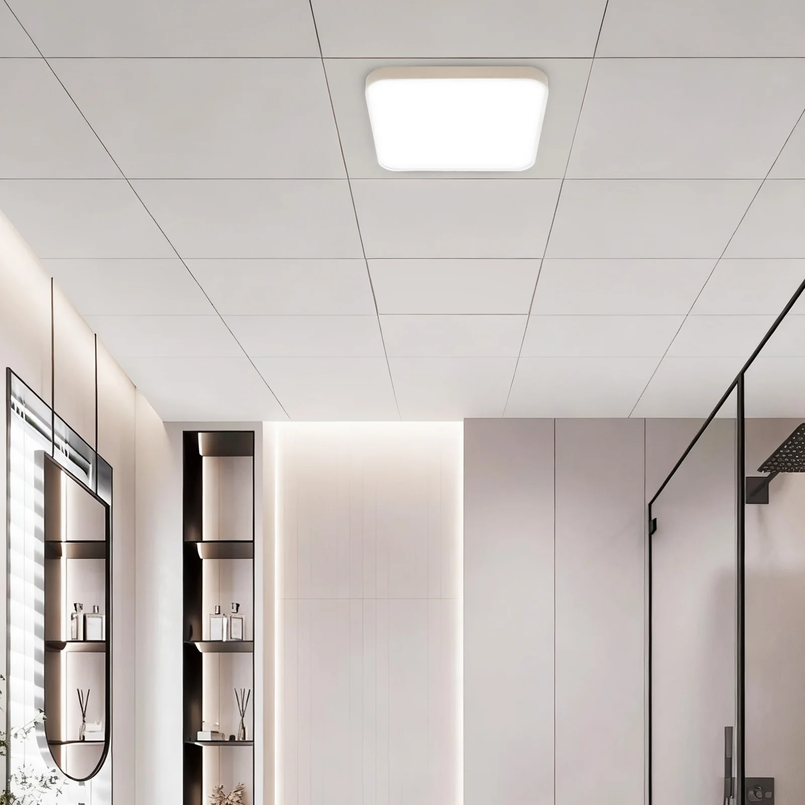 

Square Acrylic Ceiling Light Diffuser Sheet Lampshade Adapter Soft Lighting Bedroom Living Room Fixture Accessories