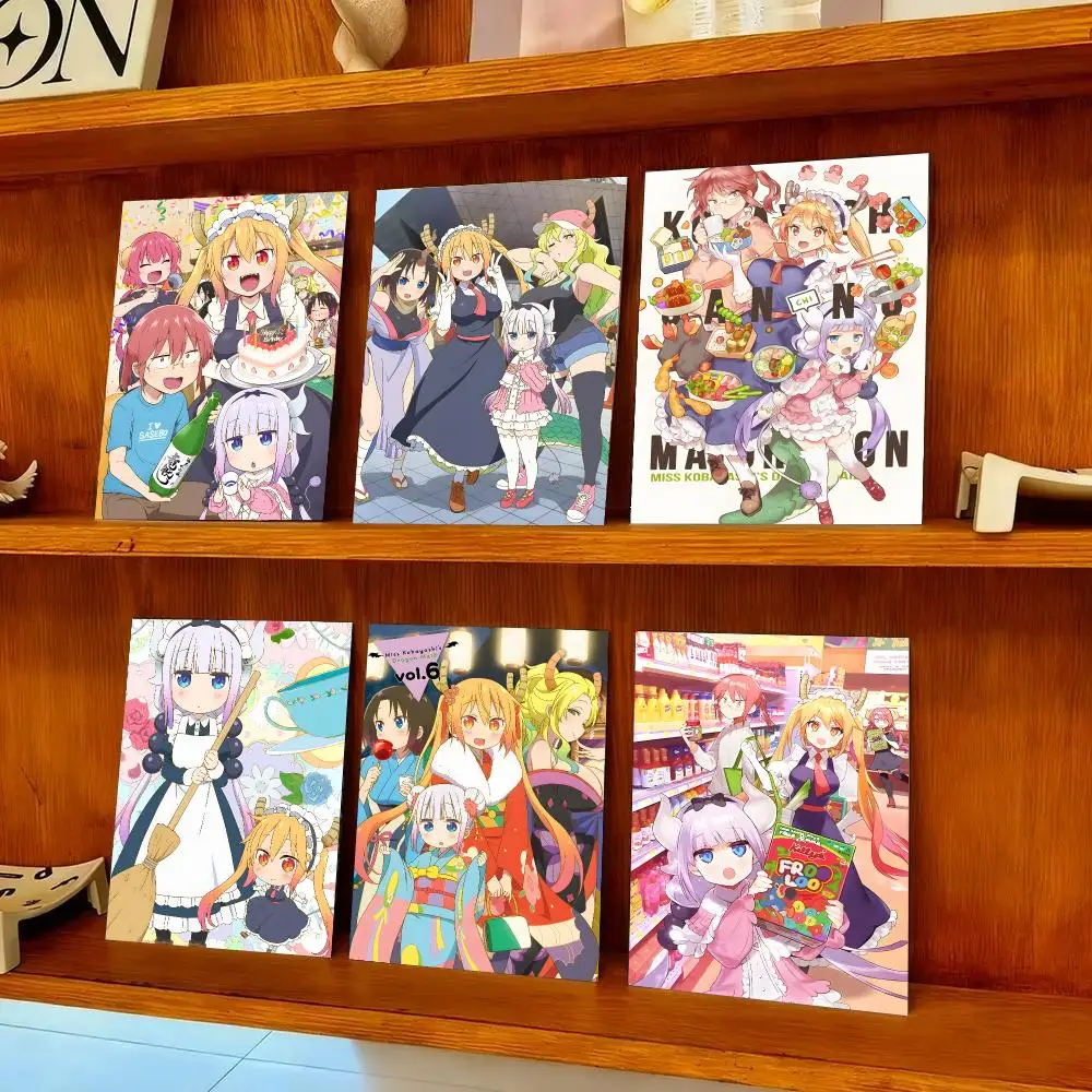 M-Miss Kobayashi S Dragon Maid Poster HD Art Sticky Wall Waterproof Home Bedroom Bar Aesthetic Decoration Perfect Room Decor