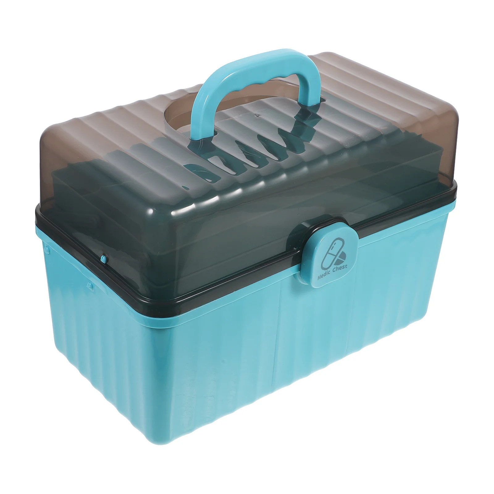 Medicine Storage Case Large Capacity Multi-Layer First Aid Organizer Portable For Home Office Travel Emergency Kit