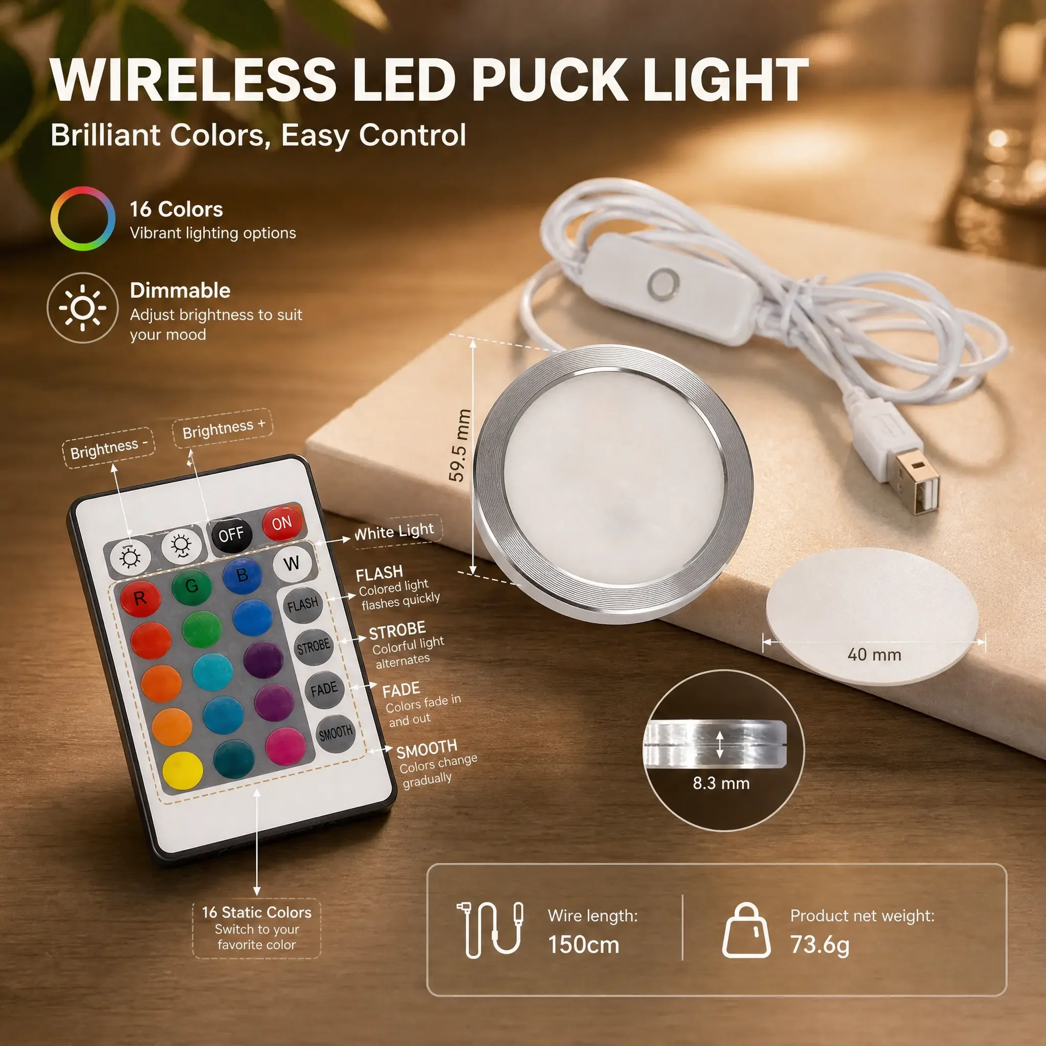 Zestaw regulowanego oświetlenia LED Bambu Lab, elementy oświetleniowe Bambulab, zestaw oświetleniowy 001, części oświetleniowe LED, model DIY, akcesoria do drukarek 3D — zdjęcie produktu 6