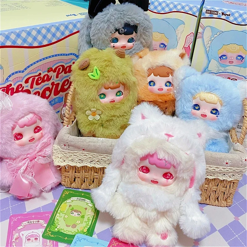 

YOYOO The Tea Party Srcret Series Blind Box Surprise Bag Mystery Trendy Toy Kawaii Plush Keychain Pendant Dolls Collectible Gift