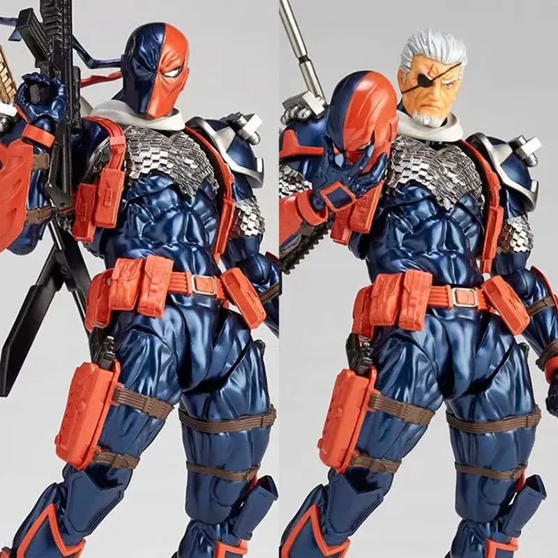 

New Kaiyodo Deathstroke 1.5 Revoltech Amazing Yamaguchi Movable Action Figure Slade Joseph Wilson Collectible Model Toy