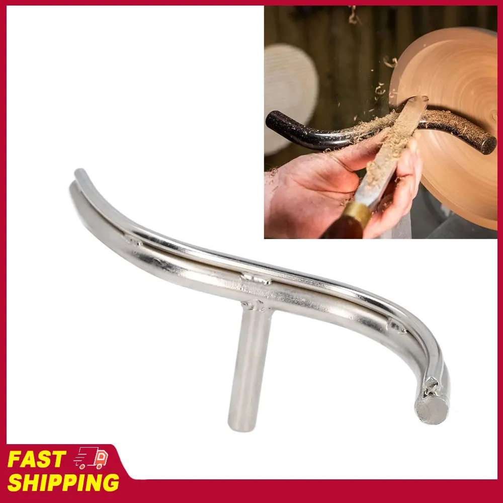 

Изогнутая опора для токарного инструмента с посадкой 5/8 дюйма, из нержавеющей стали, 16 мм, держатель для токарного инструмента для деревообработки, с посадкой 5/8 дюйма