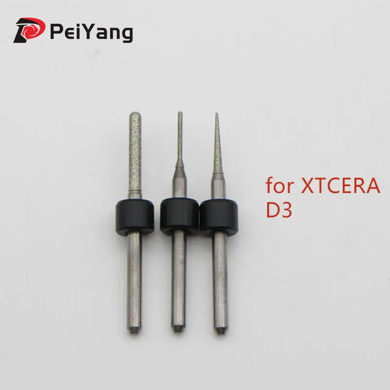 XTCERA Cad Cam Milling Burs for Metal/ Glass Ceramic D3 D4 Cutter Dental Lab Tools