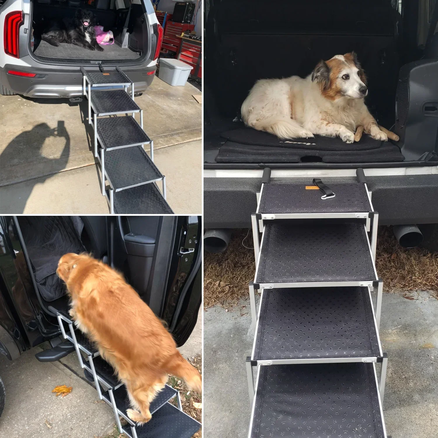 Car pet ladder Foldable outdoor steps Portable outdoor stairs Ladder for dogs Large dog on the car Large