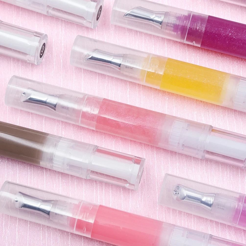14-color Private Label Lip Plumping Oil Long-lasting Hydrating Nutritious Transparent Packaging Wholesale Custom Logo Makeup