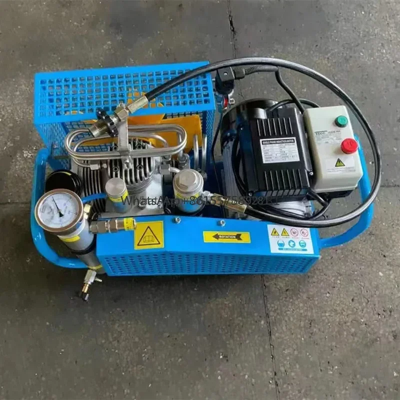 

220v/380v Portable Four Cylinder 100L/min 4500psi 300bar High Pressure Electric Snorkeling Breathing air Compressor for Diving
