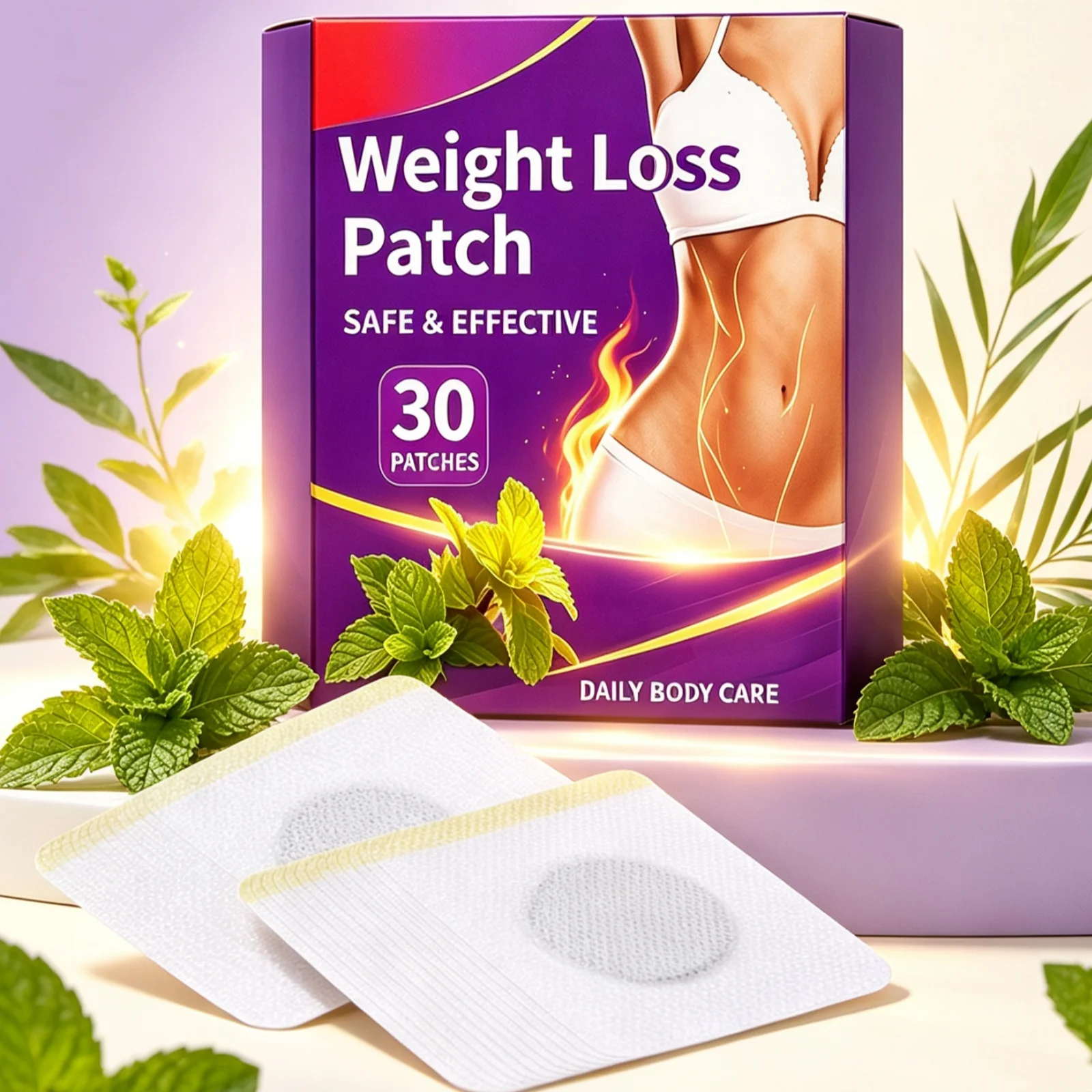 Weight Management Patches Regulate Metabolism Relieve Physical Fatigue Repair Dry Rough Skin State Body Care Assistance Sticker