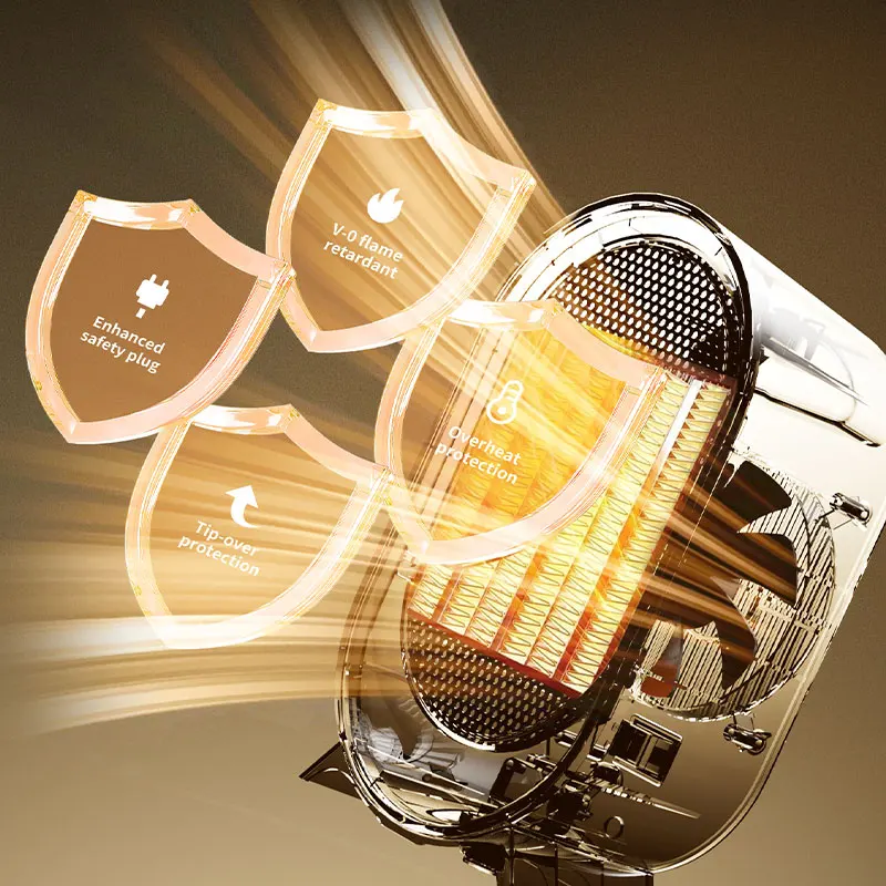 1200 واط سخان كهربائي محمول صغير سطح المكتب مروحة ومدفأة الذكية منفاخ الهواء الساخن للمنزل غرفة نوم مكتب معطف شتوي