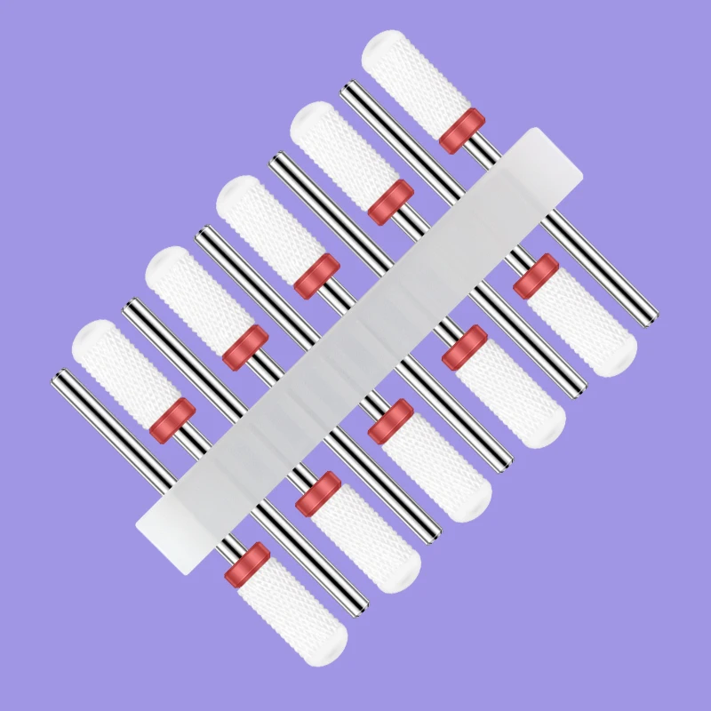 10 Chiếc Gốm Carbide Dao Phay Cho Móng Tay Nail Khoan Bộ Gel Ba Lan Loại Bỏ Dâu Tây Điện Dũa Móng Tay Dụng Cụ