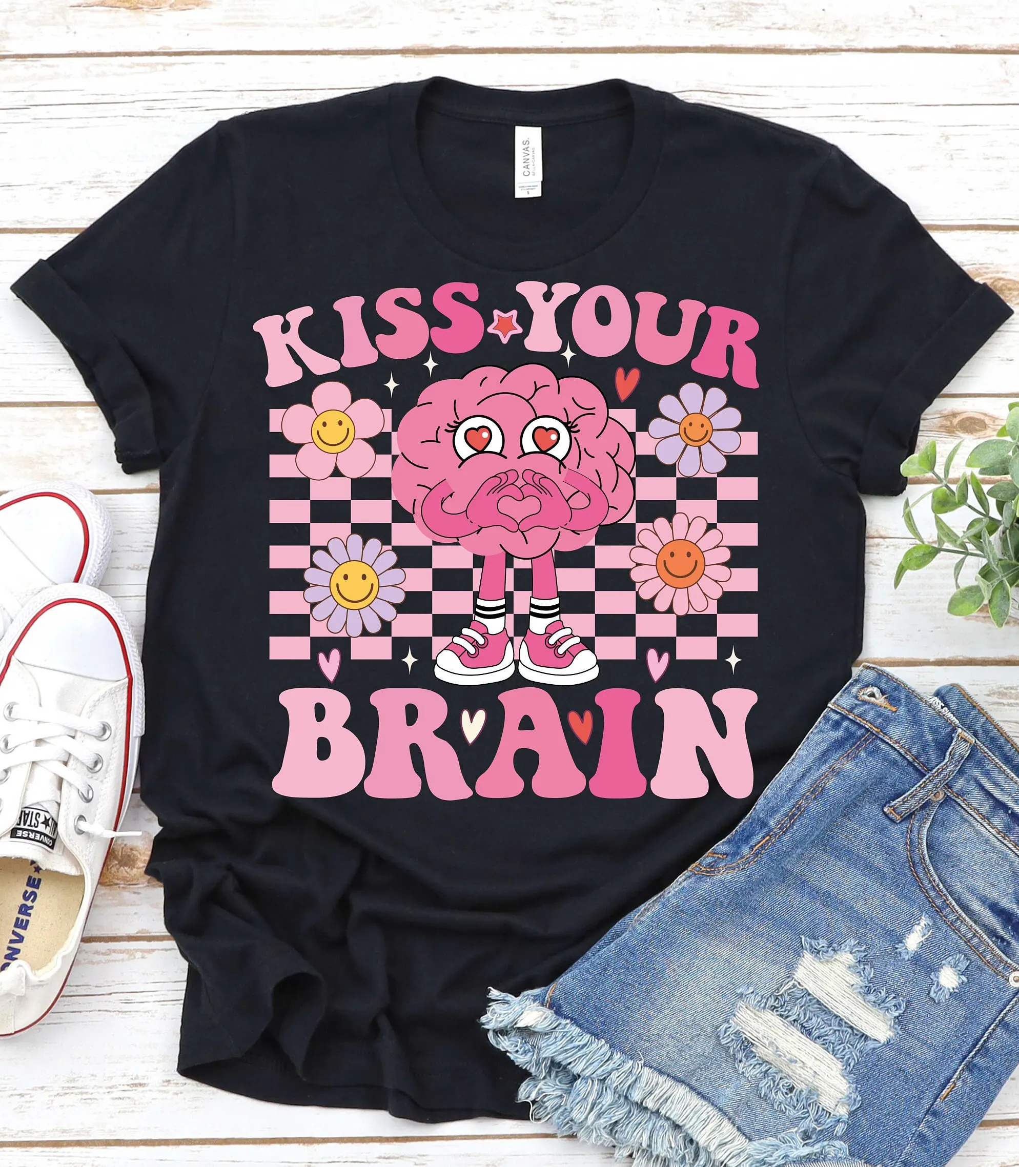 Retro Valentines Day Teacher T Shirt Valentine'S School Psych February 14Th Valentine S