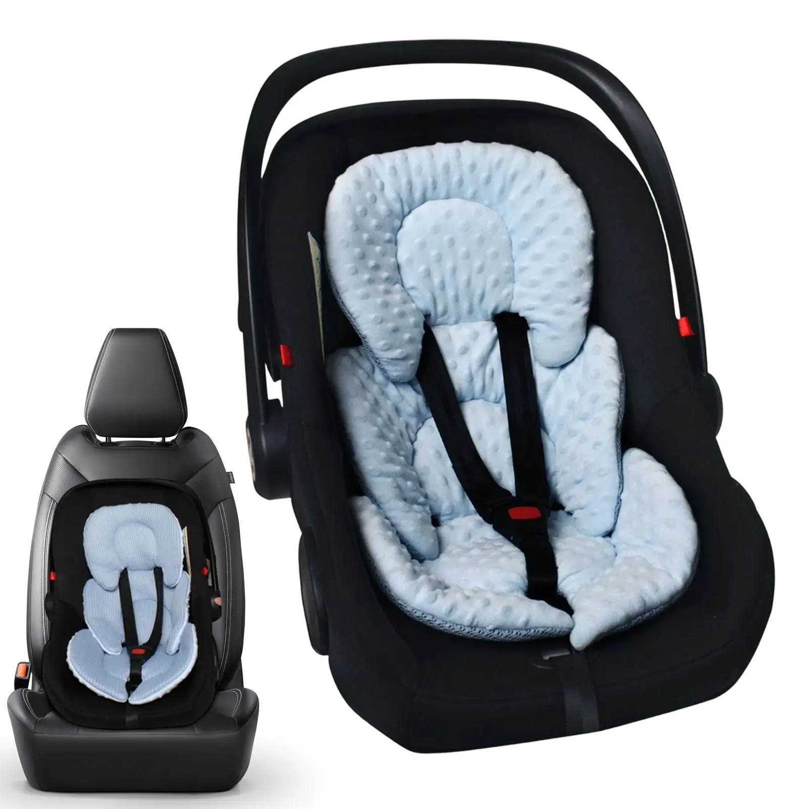 

Stroller Liner Breathable Reversible Supportive Mat Baby Stroller Padding Seat Liners For Comfort Support Boys Toddler Home