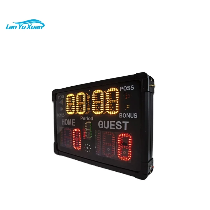 High quality cheap custom 11-digit led display wall mounted football LED scoreboard