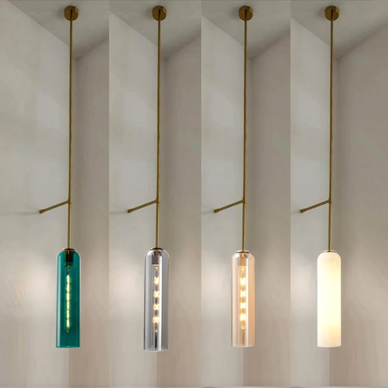 

Nordic Luxury Colored Glass Wall Hanging Lamp Creative LED Living Room Background Wall Decor Wall Lamp Bedroom Wall Decor Light