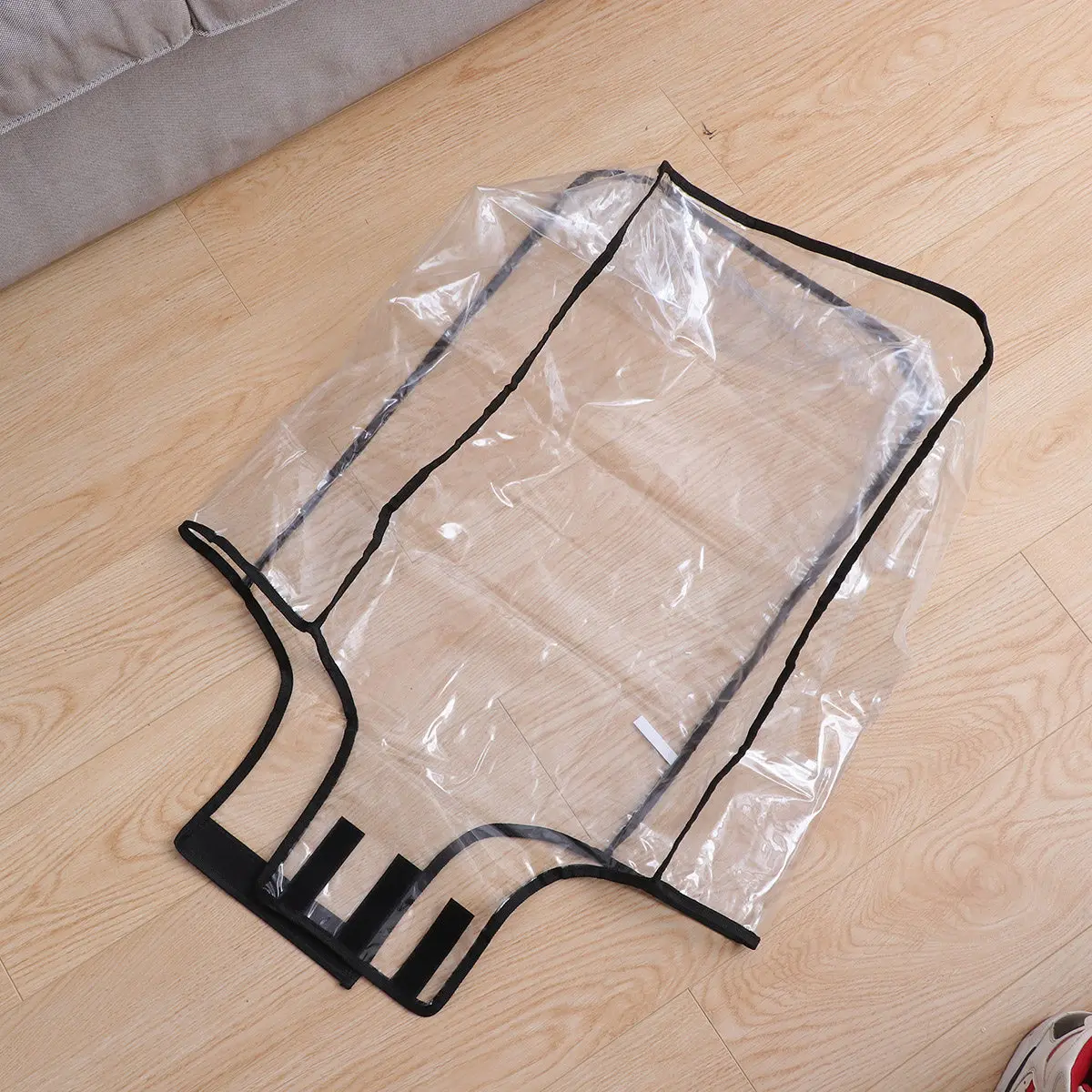 

Прозрачный защитный чехол для багажа из ПВХ, утолщенный, водонепроницаемый, пылезащитный, легко надеваемый, многоразовый, складной, для чемоданов на колесиках