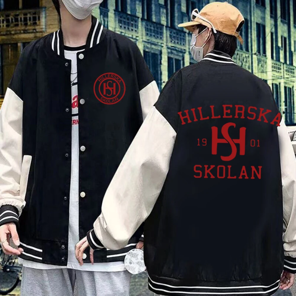 2024 Tv Show Young Royals Hillerska Skolan Print Men Jacket Hoodie Sweatshirt Wilhelm and Simon Graphic Warm Women Gift Coat Top