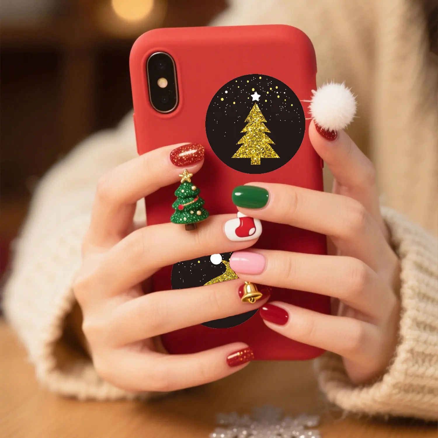 Christmas Tree Stickers Snowflake Seal Stickers For Envelopes Gift Sealing Packaging