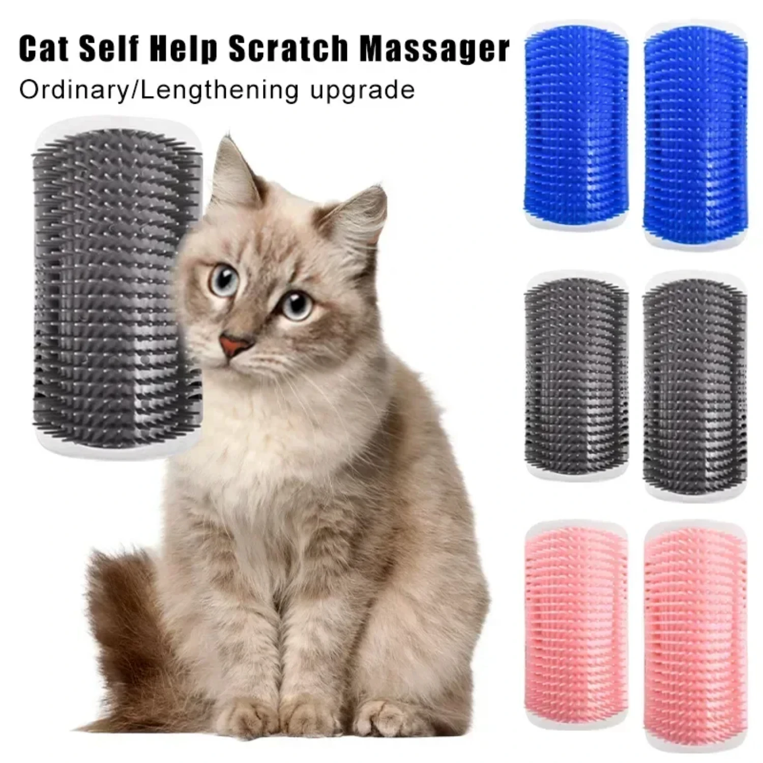 Gentle and Comfortable Soft Cat Grooming Comb for Soothing Experience, Essential Feline Garden Supplies with Efficient Hair Remo