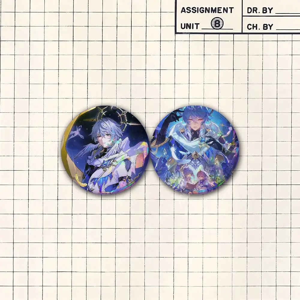 Sunday Robin Honkai Star Rail Button Badge 2PC Sets for Bags & Clothes & Accessories Metal Pin Vibrant Collection