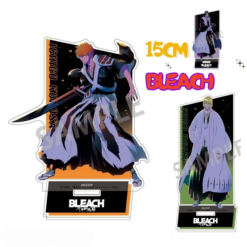 أنيمي بليتش 15 سنتيمتر الاكريليك حامل الشكل Orihime Kurosaki Ichigo الدائمة نموذج سطح المكتب الديكور هدية Tetsuya المشجعين هدية #1