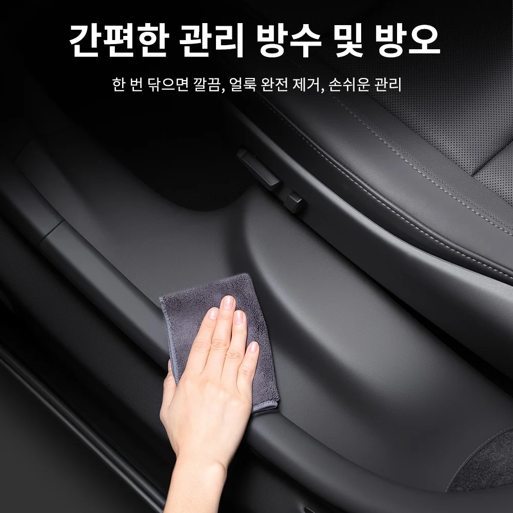 YZ For Tesla Model YL 2026 TPE Front Rear Door Sill A-B-pillar Protector Threshold Strip Anti-kick Guard Panel Waterproof pad 썸네일 3