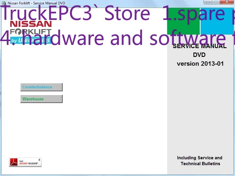 

TruckEPC3 ForkLift Service Manual 11-2013 For NISSAN