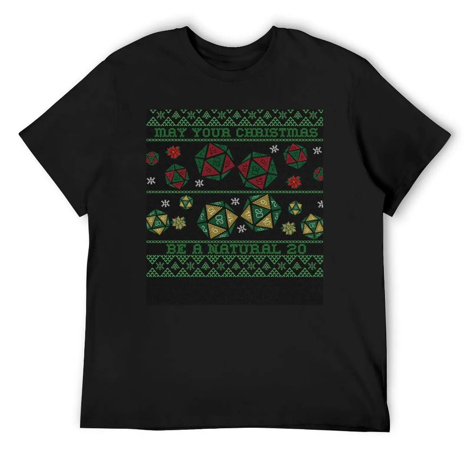 

May your Christmas be a Natural 20 Dungeons and Dragons Xmas Gift T-Shirt