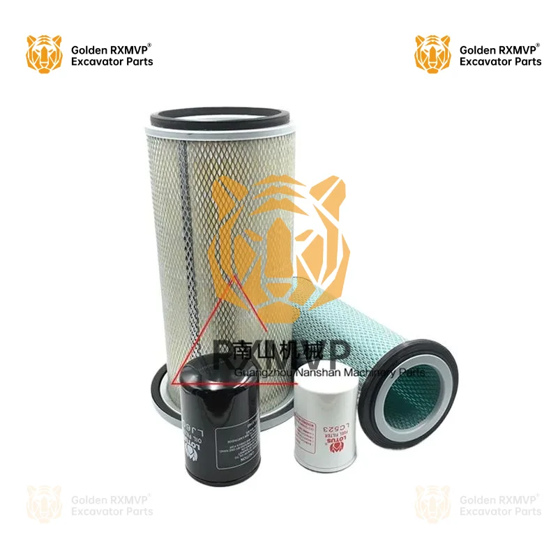 For Komatsu PC120-5/120-6 air filter oil diesel grid 4D102 engine filter excavator accessories