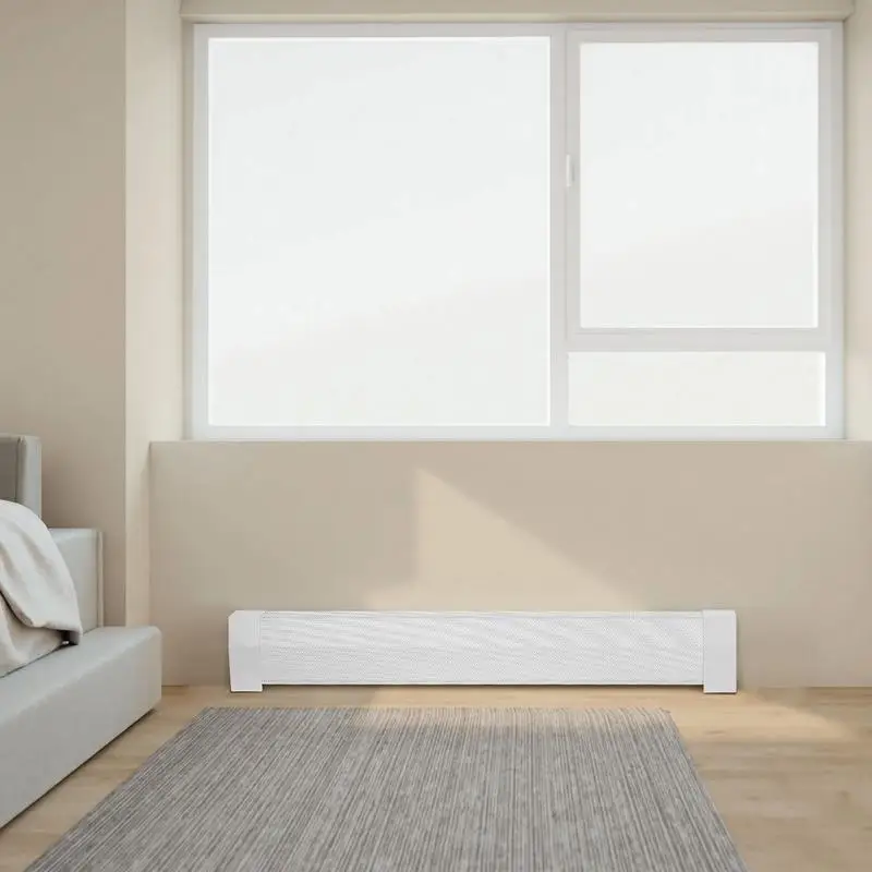 Radiator covers, premium series, 1222 x 81 x 193 mm, standard front cover for electric radiators, replacement cover made of robust steel, for bedrooms, white