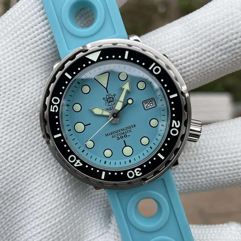 

STEELDIVE Men Diver Watch 47.5mm Military Automatic Mechanical Wristwatch 300M Waterproof Luminous Sapphire NH35 Ceramic Bezel