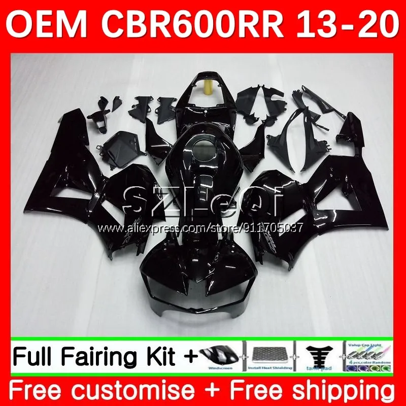 Glossy black Fairing For HONDA CBR600RR CBR 600CC 600RR 600 CC F5 13 14 15 16 17 40No.3 CBR600 RR 2018 2019 2020 2021 2022 2023