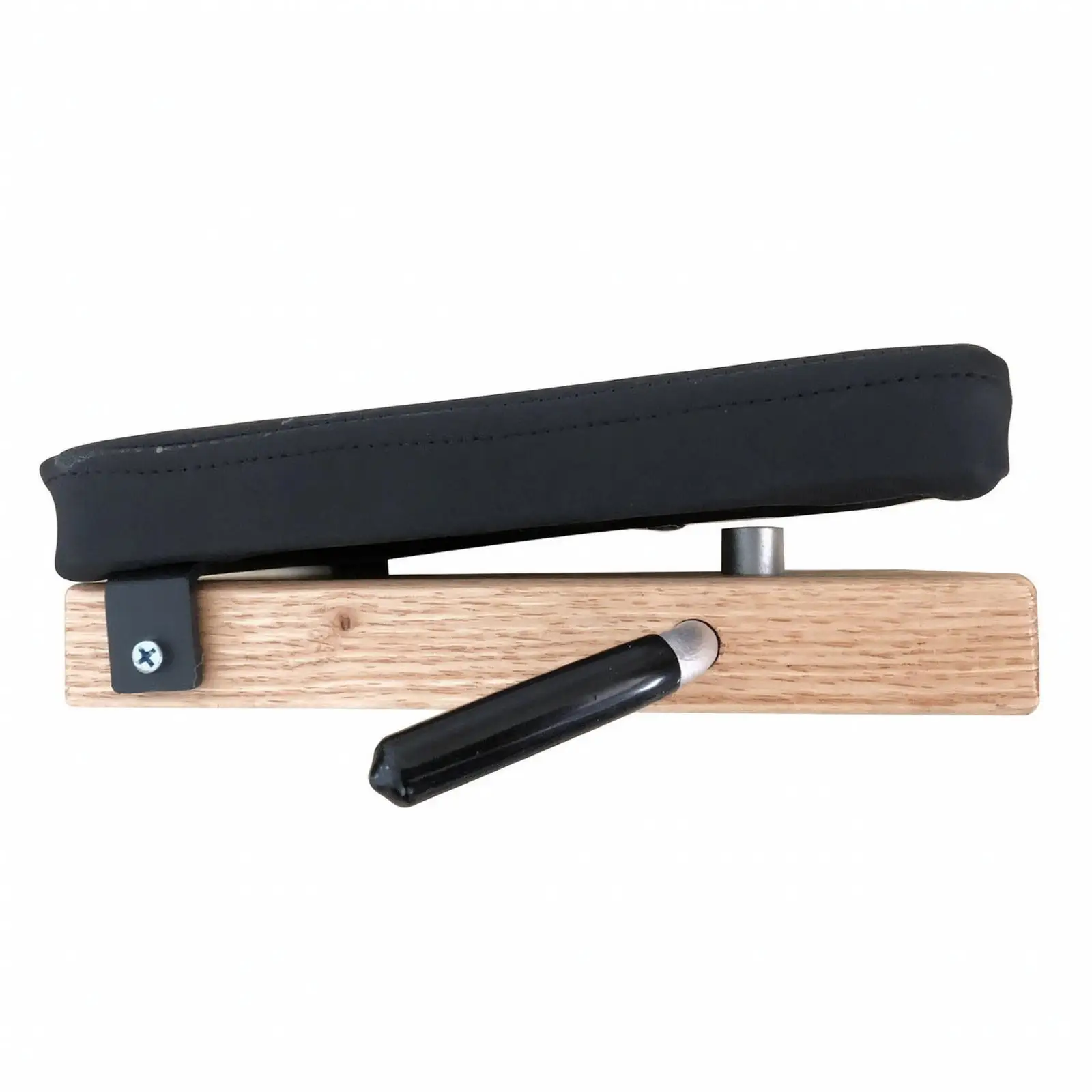 Balance Board with Roller Style Joint Training Tool for Chiropractic Drop Practice Portable Wood and Metal Construction