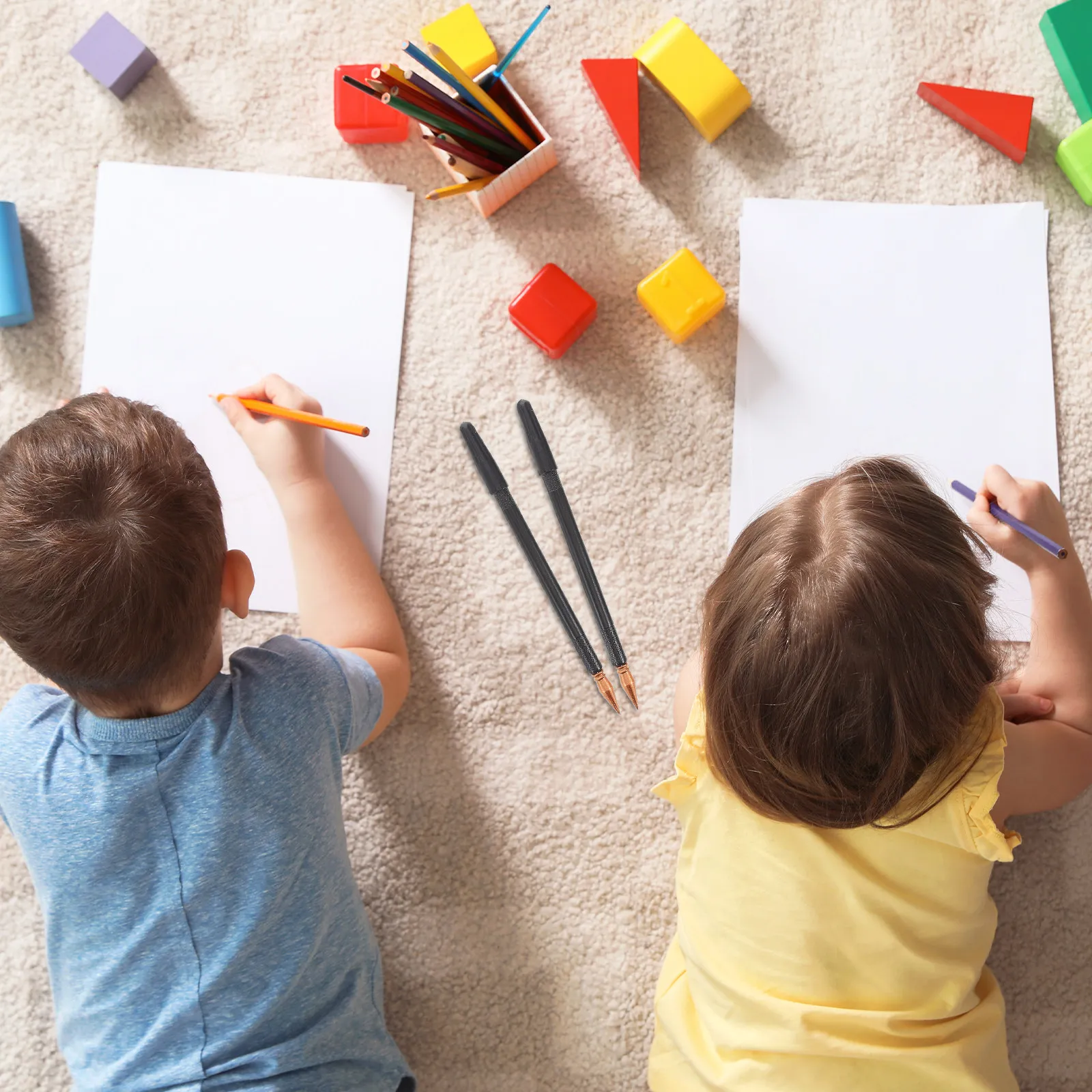 

3 pcs Scratch Painting Pens Black Dual Tip Scratch-Off Art Tool For Scratch Coloring Drawing Scraping Sketch Stylus Pen