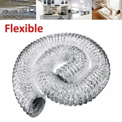 2/3M 4 inch 100mm Ventilator Pipe PVC Aluminum Tube Air Ventilation Pipe Hose Flexible Exhaust Duct Air System Vent Bathroom