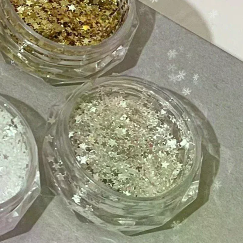 1 مللي متر نجمة صغيرة متألقة مسمار بريق تألق الخماسي مسمار الديكور صالون الأظافر تصميم لطيف الملحقات DIY بها بنفسك مسمار الفن تصميم #2