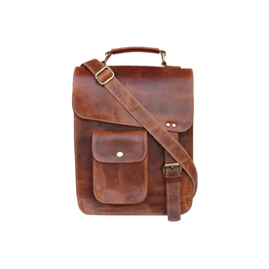 

Leather messenger bag shoulder bag cross body vtage messenger bag for women and men satchel man purse