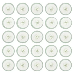 100pcs Eye Scrub Cleansing Pad Mask Disposable Eye Scrub Cleansing Pads Pad Creative Green Cucumber Printed Eye Scrub Mask Sheet