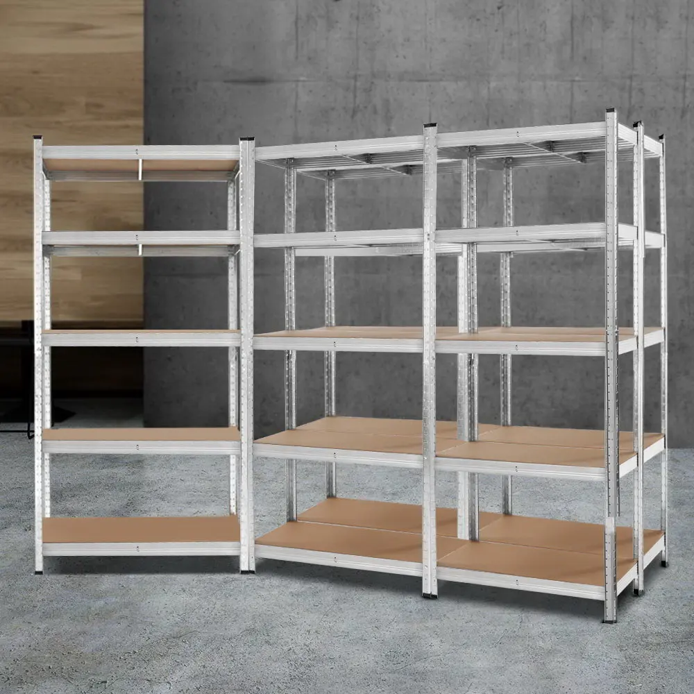 Giantz Heavy Duty Garage Shelving Unit Silver